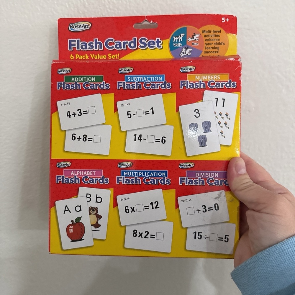 RoseArt Flash Card Set